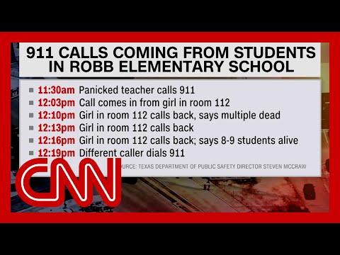 Timeline of 911 calls from inside school during shooting revealed 1