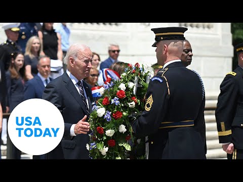 Biden, Harris honor unidentified fallen soldiers on Memorial Day | USA TODAY 1