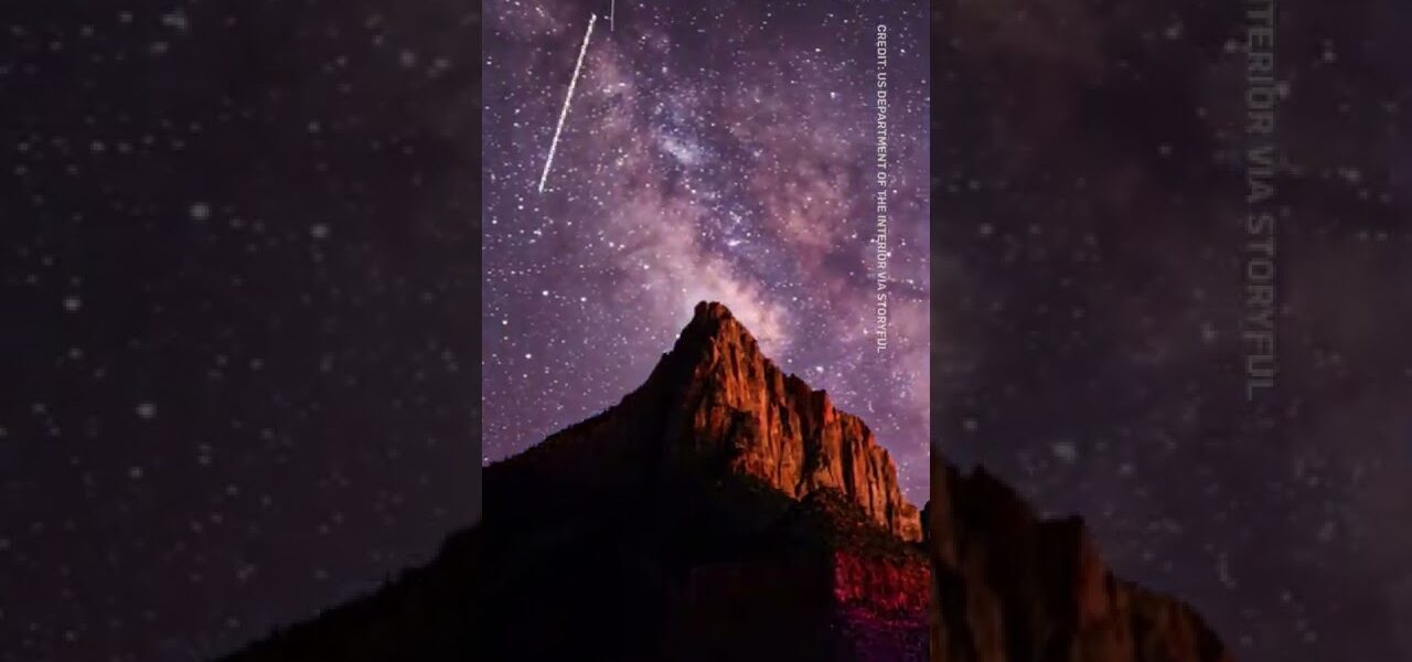 Stunning timelapse shows the Milky Way from Utah #shorts 1