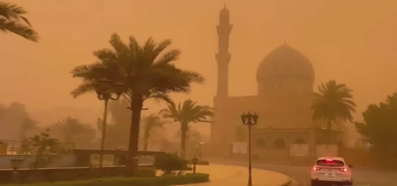 WATCH: Dust storm turns the sky over Baghdad orange 9