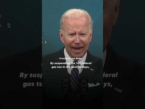 Biden's proposal would eliminate a federal tax of 18.4 cents per gallon of gas through September. 1