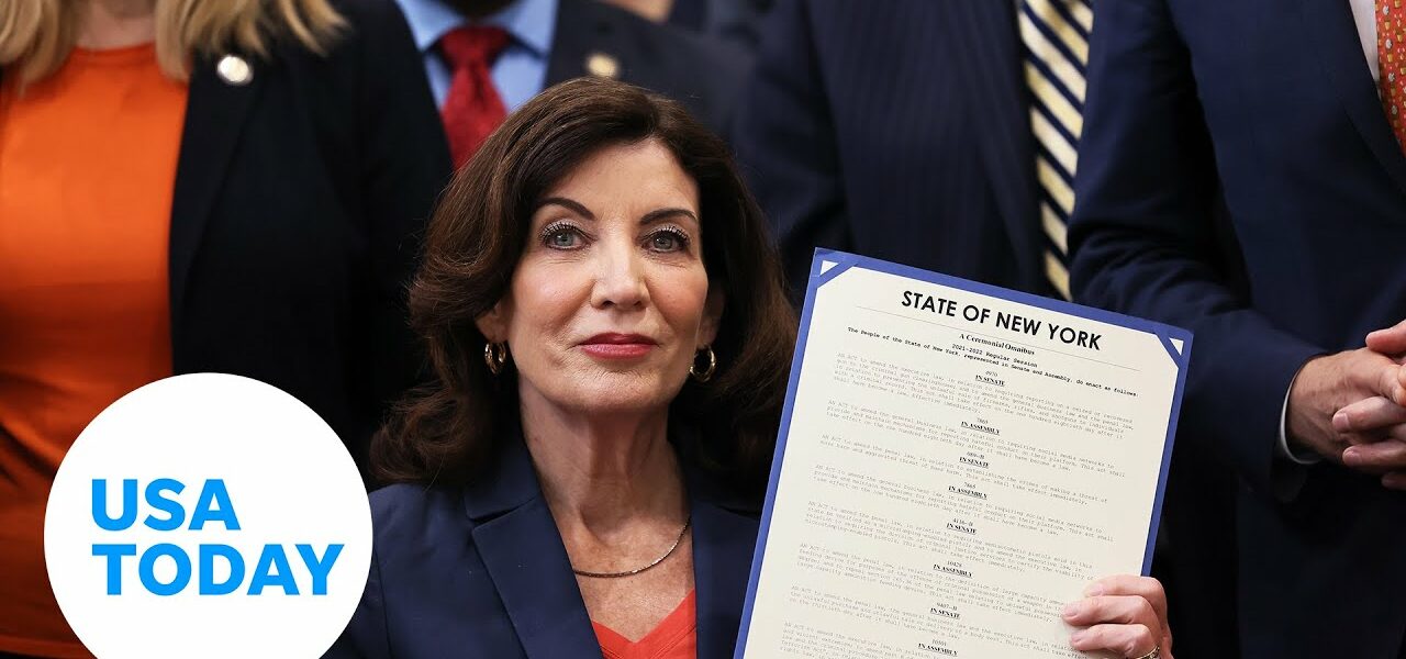 New York Gov. Kathy Hochul signs gun laws after string of shootings | USA TODAY 1
