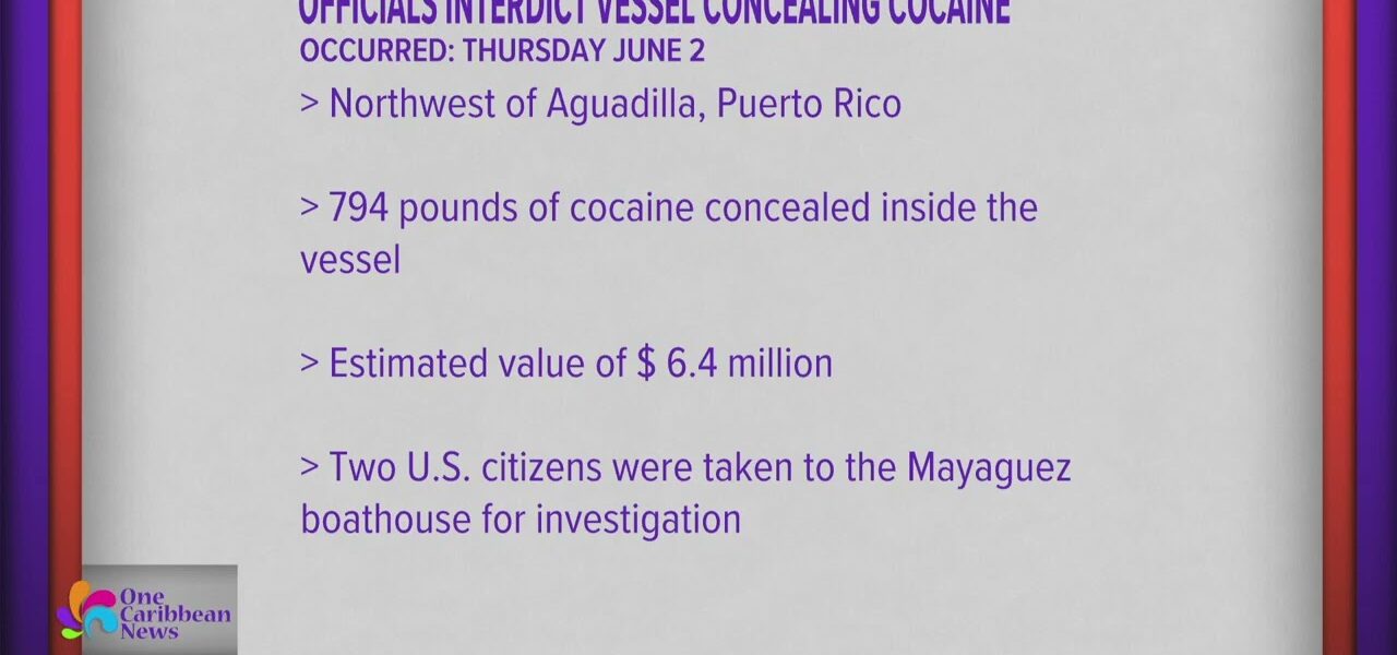 Cocaine Hidden on Vessel Confiscated Near Aguadilla, Puerto Rico 1
