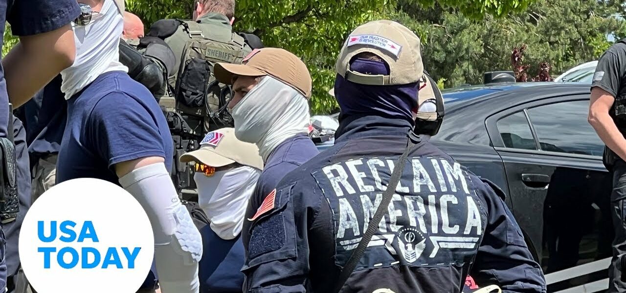 Members of white supremacist group arrested at Idaho Pride event | USA TODAY 1
