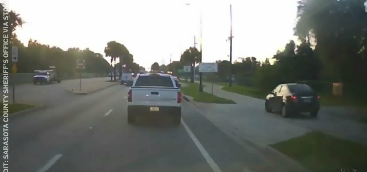 WATCH: Florida driver mounts sidewalk to avoid rush-hour traffic, gets caught by police 2