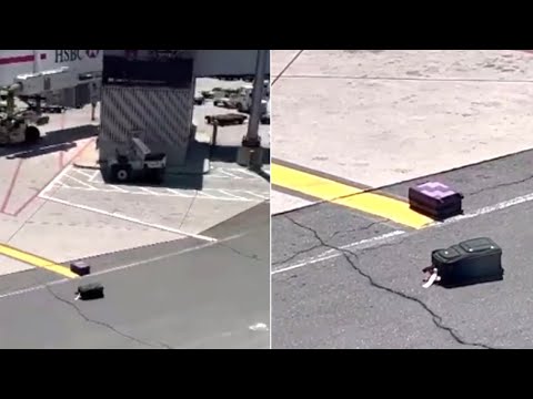 Traveller spots abandoned suitcases on Pearson airport tarmac 1