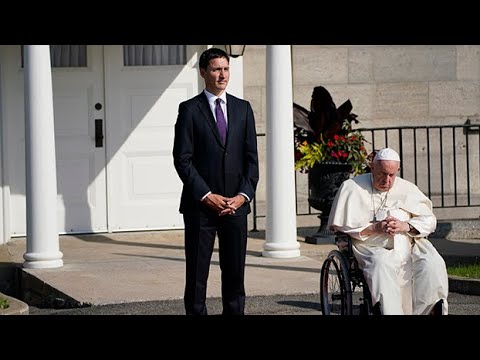 'Reconciliation is not a single act': PM Trudeau speaks alongside Pope 3
