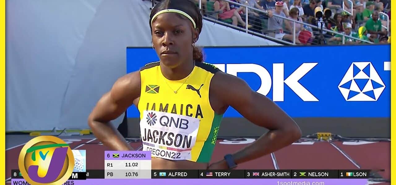 World Championship 2022 Shericka Jackson 100m Semi Final - July 17 2022 1