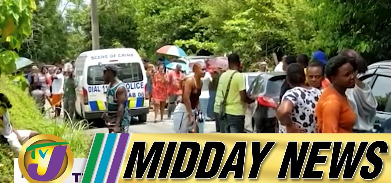 Triple Murder in St. Ann | Taxi Operators Block St. Mary Road | TVJ Midday News - July 18 2022 1