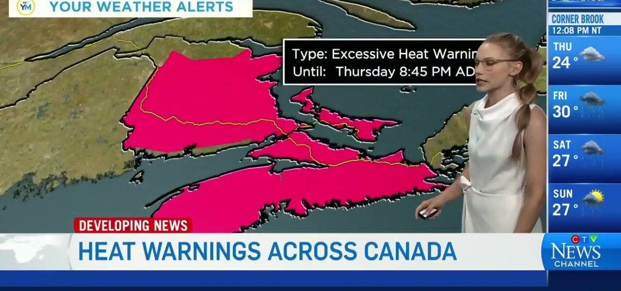 National forecast: New heat warnings across Canada 1