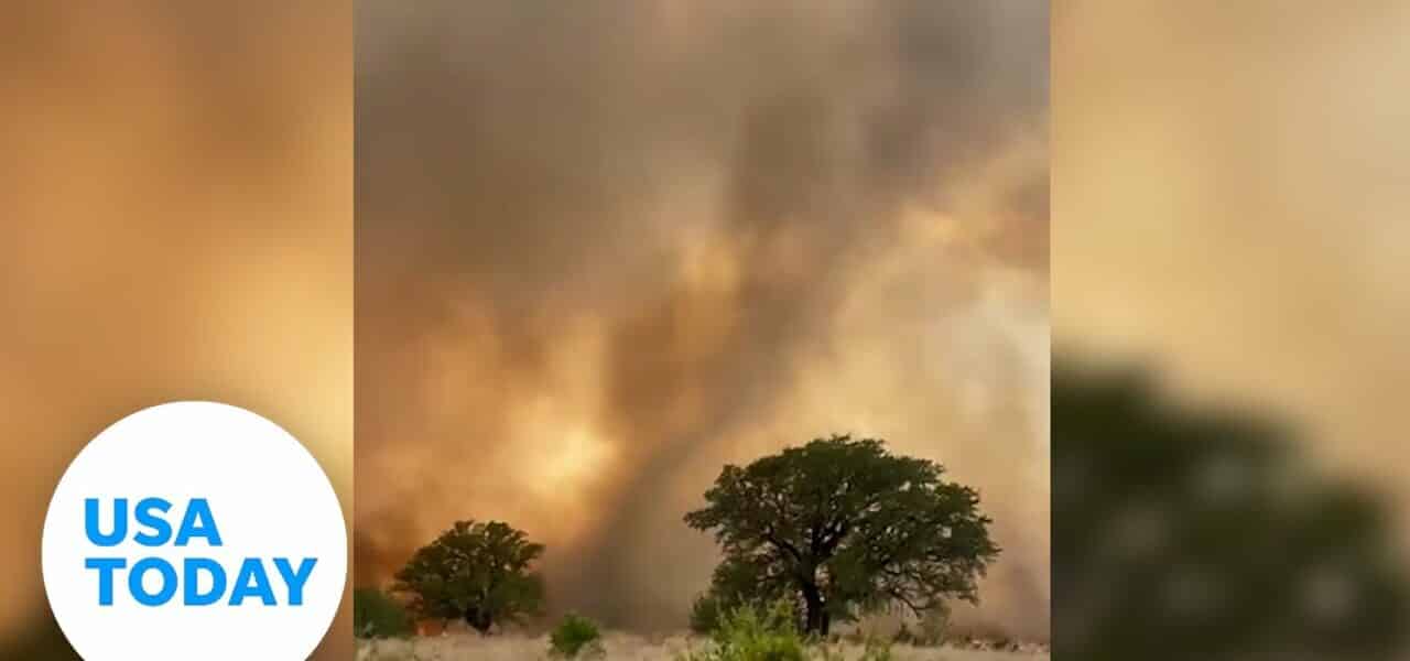 Chalk Mountain fire rages in Texas, strong winds worsen conditions | USA TODAY 1