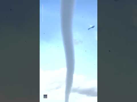 Two tornadoes touch down on either side of the highway | USA TODAY #Shorts 4