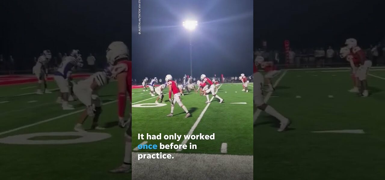 Georgia high school football team wins game with wild trick shot play | USA TODAY #shorts 7