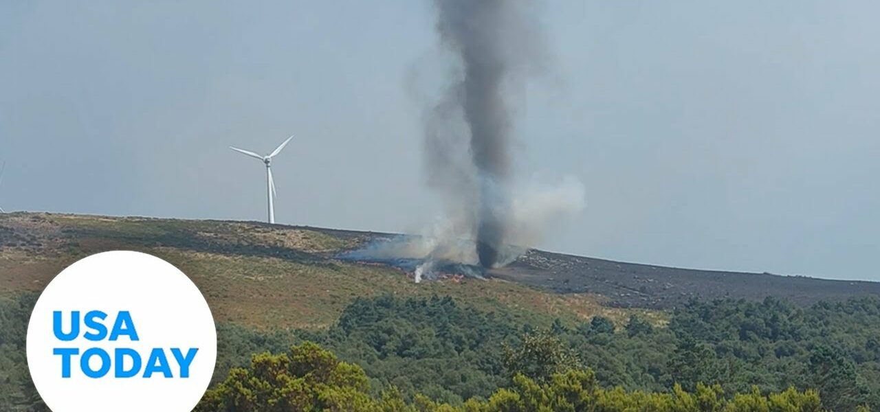 Portugal wildfire forms towering 'smokenado' | USA TODAY 3