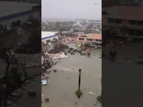 New video shows extensive flooding and damage in Fort Myers after Hurricane Ian #shorts 1