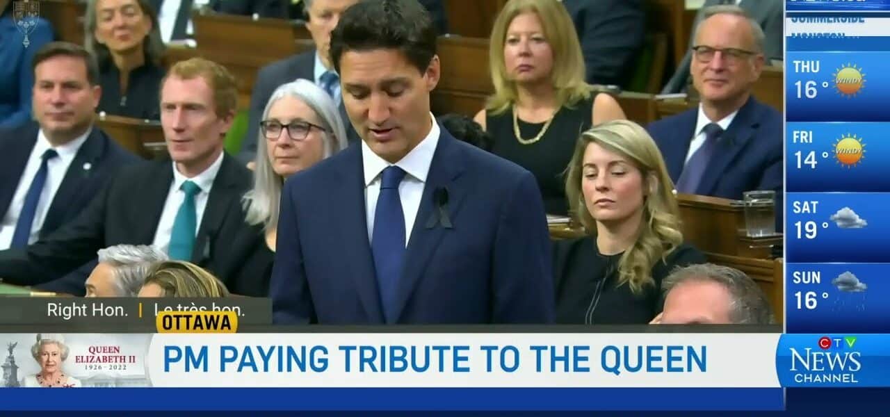 Prime Minister Justin Trudeau pays tribute to Queen Elizabeth II in the House of Commons 4