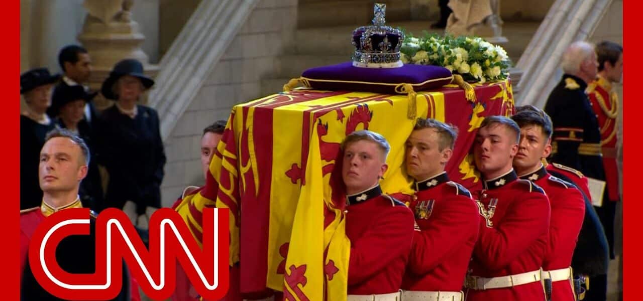 Thousands watch as Queen Elizabeth II's coffin travels to Westminster Hall 9
