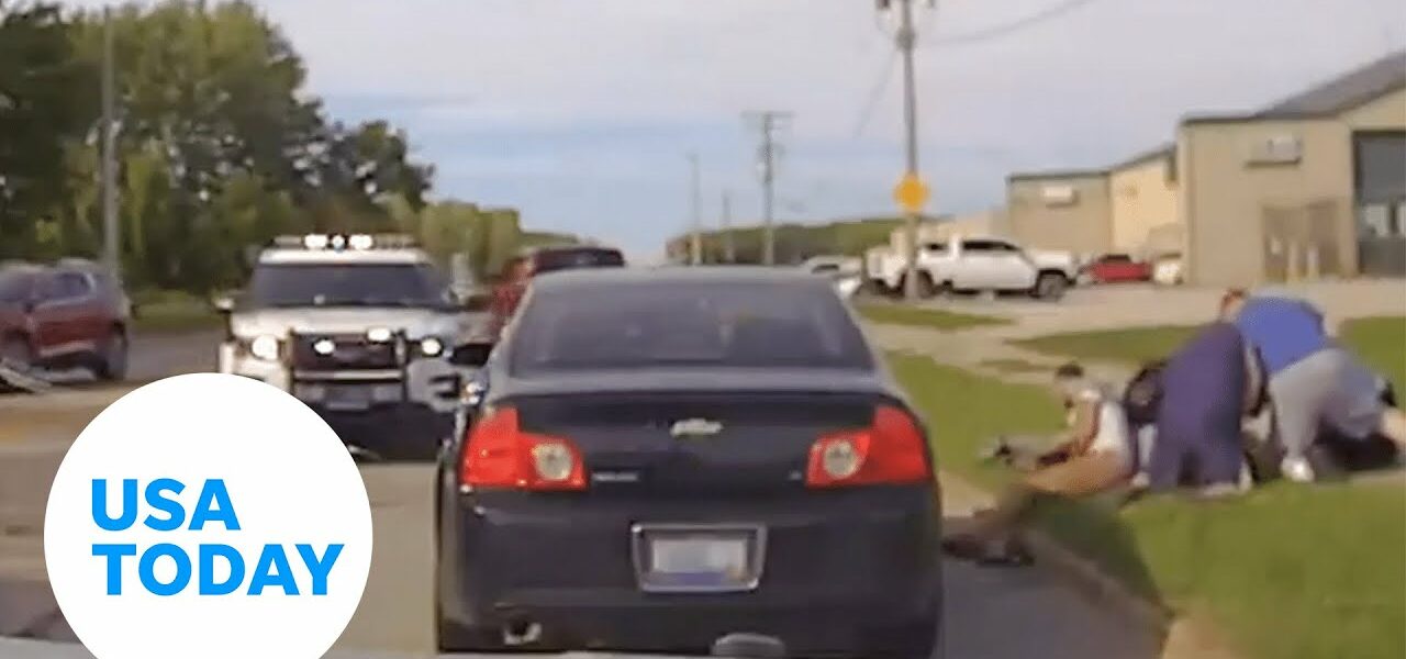 Good Samaritans rush to help an officer attacked during a traffic stop | USA TODAY 2