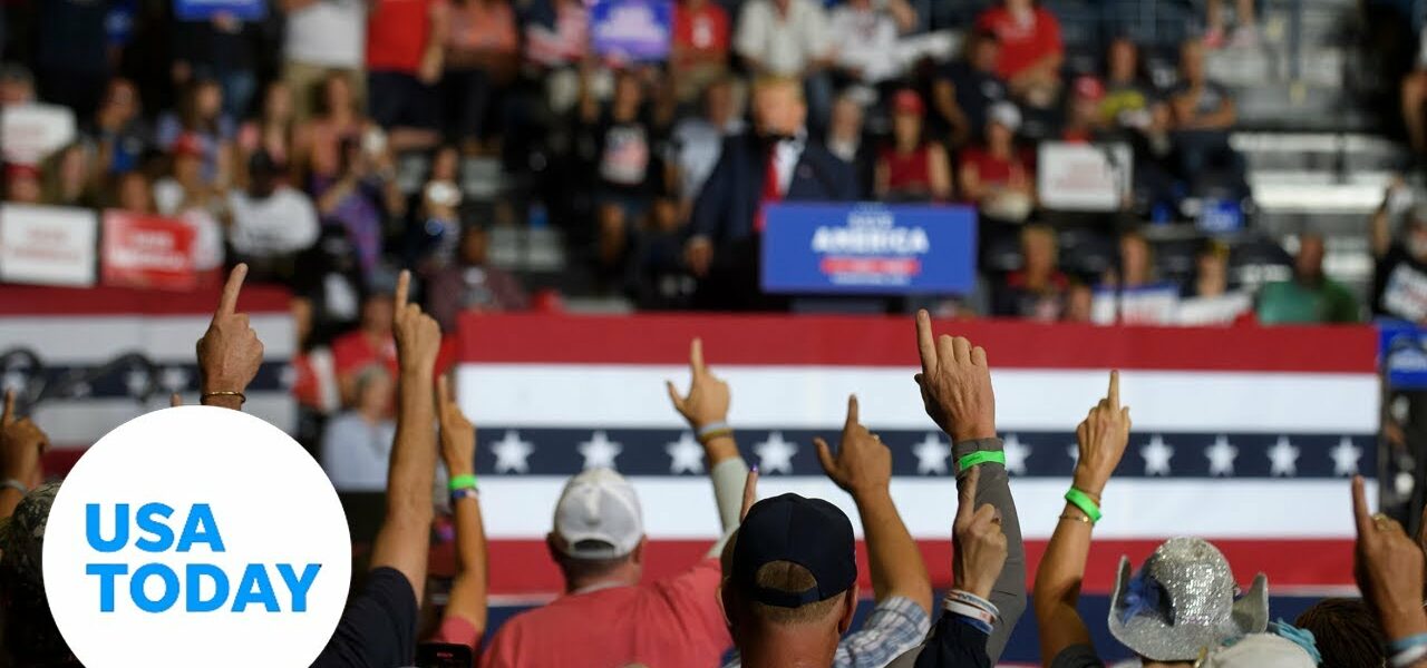 Trump in Ohio: Rally music and salute may suggest QAnon ties | USA TODAY 1