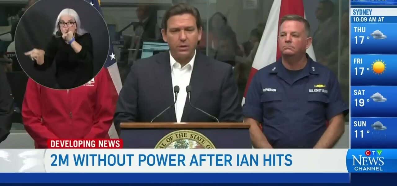 Update from Ron DeSantis: Over 2 million in Florida without power after Hurricane Ian 7