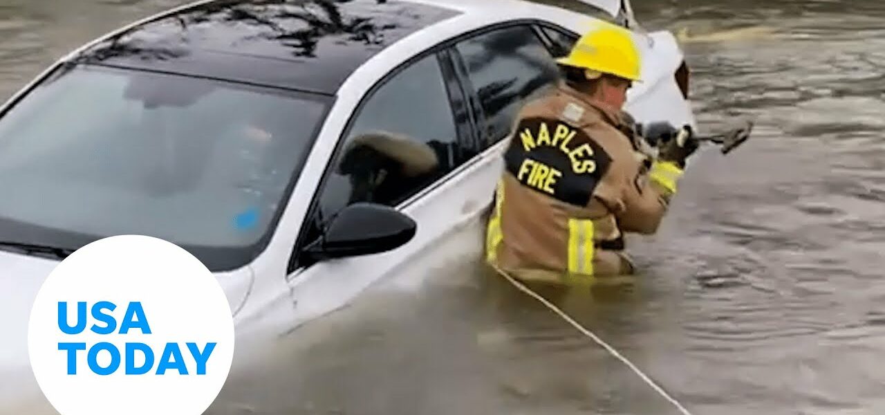 Dramatic water rescues after Hurricane Ian pummels through Florida | USA TODAY 4