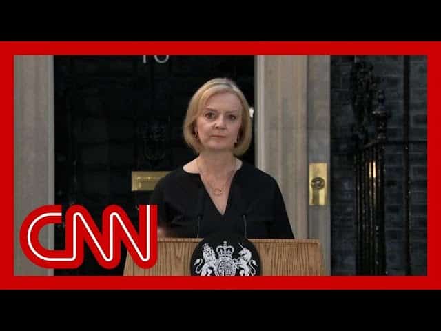 British Prime Minister Liz Truss reacts to Queen Elizabeth II's death 2