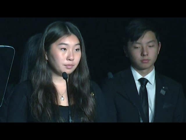 Daughter of slain Toronto Const. Andrew Hong speaks at his funeral 1
