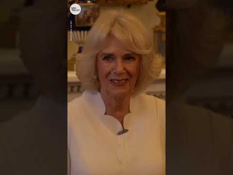 Queen Consort Camilla hosts first major event in new role | USA TODAY #Shorts 10