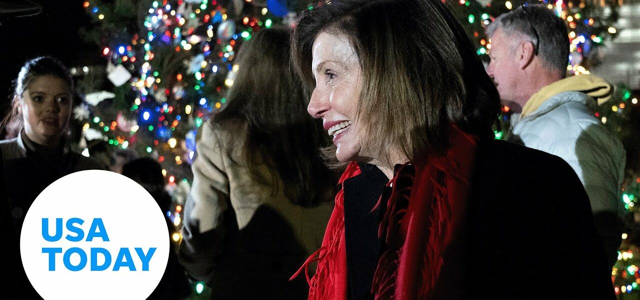 Nancy Pelosi helps light North Carolina Christmas tree at US Capitol | USA TODAY 8
