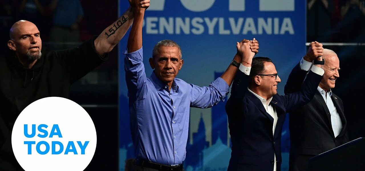 Barack Obama, Joe Biden stump for Pennsylvania Democratic candidates | USA TODAY 9