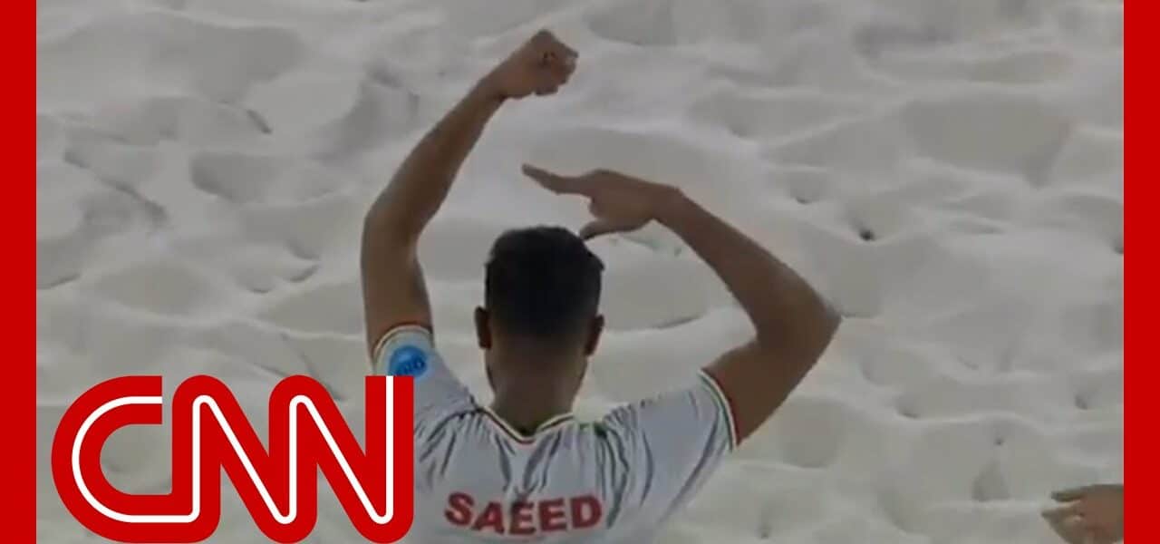 See Iranian soccer player appear to protest during tournament 2